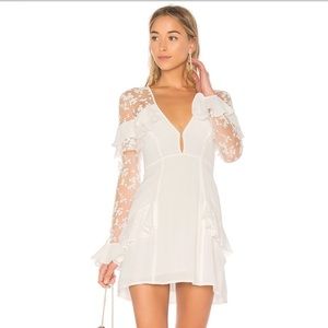 For Love & Lemons BRAND NEW Rosebud white dress